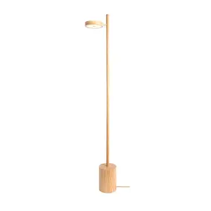 Good&Mojo vloerlamp Okinawa essenhout naturel