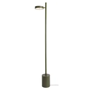 Good&Mojo vloerlamp Okinawa essenhout groen