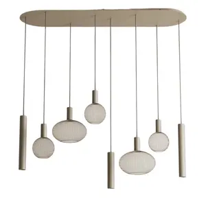 Ztahl Ztahl hanglamp Como 8 ovaal quartz