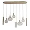Ztahl Ztahl hanglamp Como 8 ovaal quartz