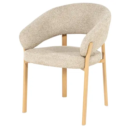 By-Boo By-Boo eetkamerstoel Sedia met arm naturel