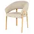 By-Boo By-Boo eetkamerstoel Sedia met arm naturel