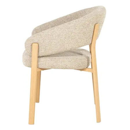 By-Boo By-Boo eetkamerstoel Sedia met arm naturel
