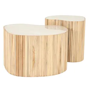 By-Boo salontafel Nice naturel, set van 2