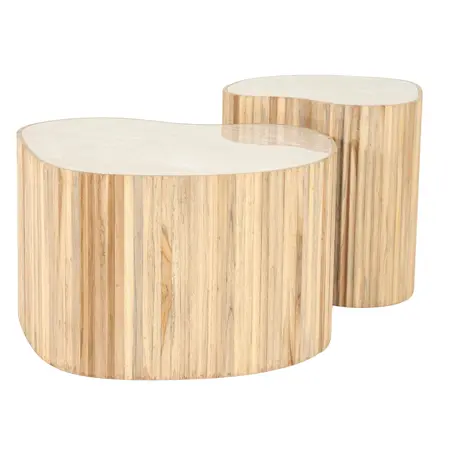 By-Boo By-Boo salontafel Nice naturel, set van 2