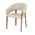 By-Boo By-Boo eetkamerstoel Sedia met arm bruin