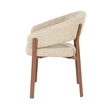 By-Boo By-Boo eetkamerstoel Sedia met arm bruin