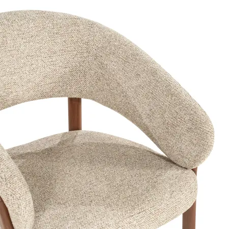By-Boo By-Boo eetkamerstoel Sedia met arm bruin