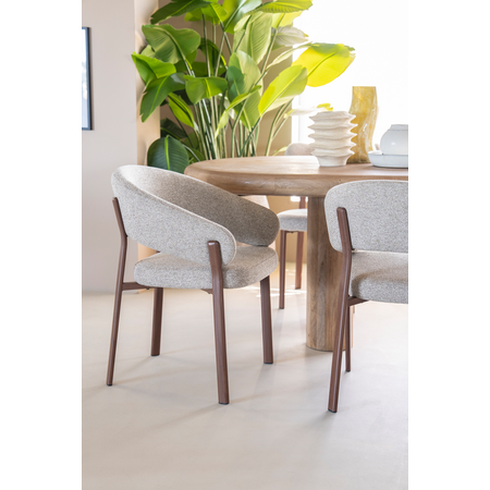By-Boo By-Boo eetkamerstoel Sedia met arm bruin