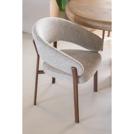 By-Boo By-Boo eetkamerstoel Sedia met arm bruin