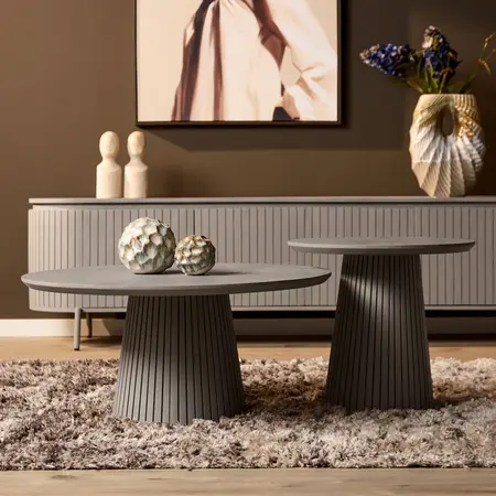 Salontafel Spencer taupe 80 cm