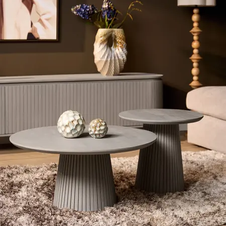 Bijzettafel Spencer taupe 50 cm