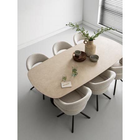 DTP Home DTP Home eettafel Maroon deens ovaal 240 cm