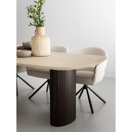DTP Home DTP Home eettafel Maroon deens ovaal 270 cm