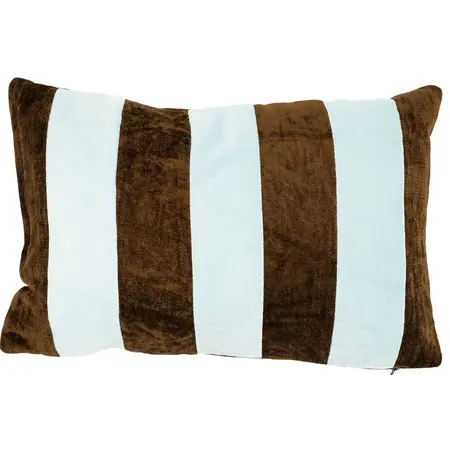 By-Boo By-Boo Sierkussen Stripey lichtblauw / bruin