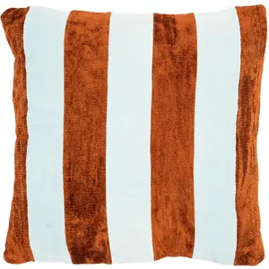 By-Boo Sierkussen Stripey lichtblauw / caramel
