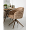 Eetkamerstoel Lio kaneel met anodic brown frame