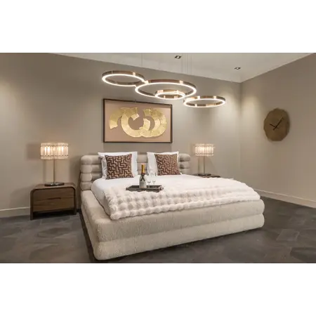 Richmond Interiors Richmond gestoffeerd bed Obidis natural 180x210 cm