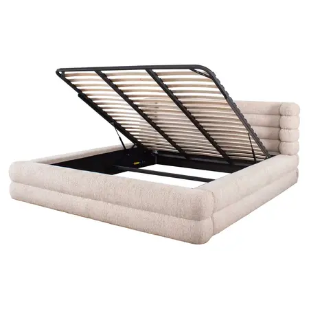 Richmond Interiors Richmond gestoffeerd bed Obidis natural 180x210 cm