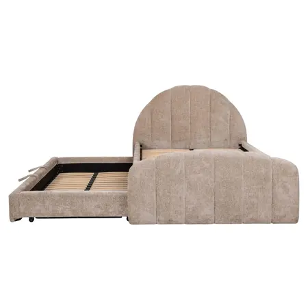 Richmond Interiors Richmond gestoffeerd bed Pixie clay 120x200 cm
