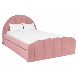 Richmond Interiors Richmond gestoffeerd bed Pixie rosewood 120x200 cm