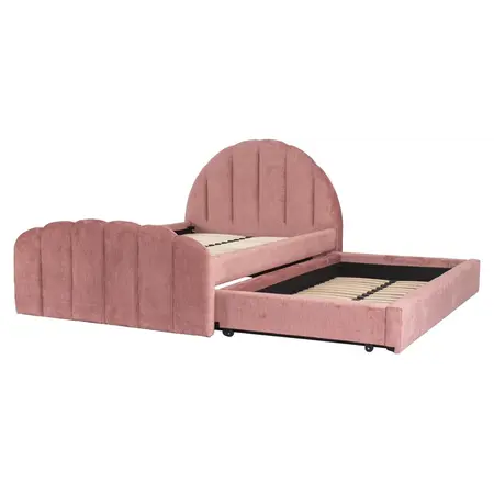 Richmond Interiors Richmond gestoffeerd bed Pixie rosewood 120x200 cm
