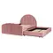 Richmond Interiors Richmond gestoffeerd bed Pixie rosewood 120x200 cm