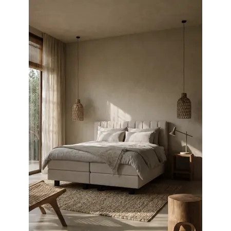 Boxspring Giulia boas beige 140x200 cm