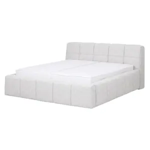Gestoffeerd bed Lucca ados naturel 180x200 cm