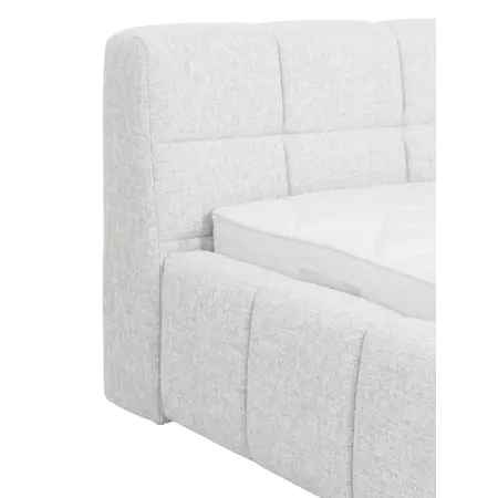 Gestoffeerd bed Lucca ados naturel 180x200 cm
