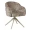 Eetkamerstoel Lio taupe met beige frame