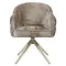 Eetkamerstoel Lio taupe met beige frame