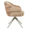 Eetkamerstoel Lio kaneel met beige frame