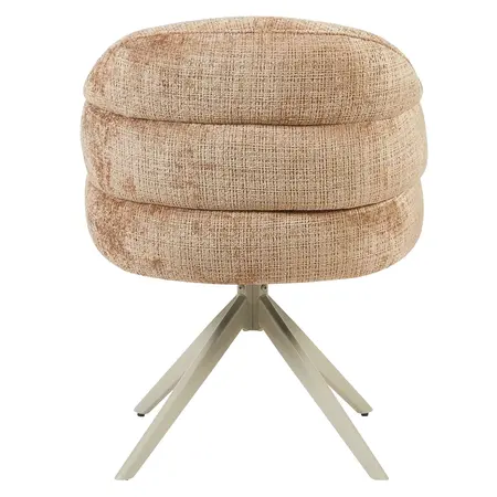 Eetkamerstoel Lio kaneel met beige frame