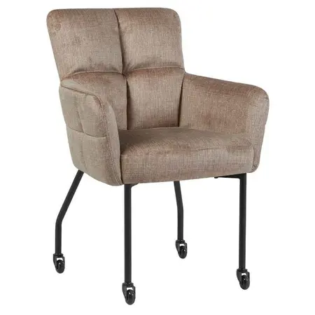 Eetkamerstoel Enzo velvet taupe