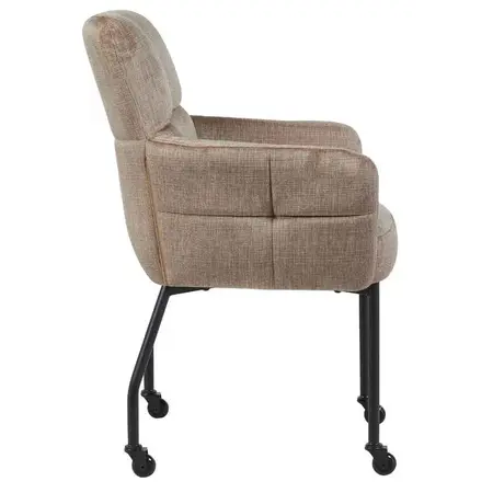 Eetkamerstoel Enzo velvet taupe