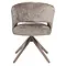 Eetkamerstoel Luca taupe met anodic brown frame