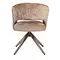 Eetkamerstoel Luca kaneel met anodic brown frame
