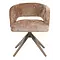 Eetkamerstoel Luca kaneel met anodic brown frame