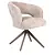 Eetkamerstoel Luca beige met anodic brown frame