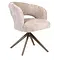 Eetkamerstoel Luca beige met anodic brown frame