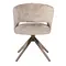 Eetkamerstoel Luca beige met anodic brown frame