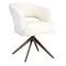 Eetkamerstoel Luca naturel met anodic brown frame