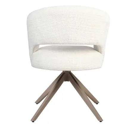 Eetkamerstoel Luca naturel met anodic brown frame