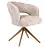 Eetkamerstoel Luca beige met brons frame