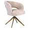 Eetkamerstoel Luca beige met brons frame