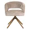 Eetkamerstoel Luca beige met brons frame