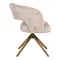 Eetkamerstoel Luca beige met brons frame