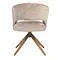 Eetkamerstoel Luca beige met brons frame