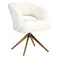 Eetkamerstoel Luca naturel met brons frame